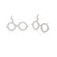 Fashion Glasses Titanium Steel Ear Studs Plating No Inlaid Stainless Steel Earrings