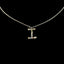 Simple Style 18k Gold Zircon Letter Pendant Necklace