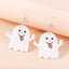 1 Pair Halloween Pumpkin Ghost Acrylic Drop Earrings