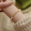 Sweet Color Block Freshwater Pearl Bracelet - Elegant Minimalist Design 2023