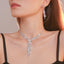 Elegant Crystal Rhinestone Necklace and Earring Set