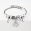 Y2K Swan Shell Stainless Steel Beaded Bracelet