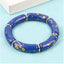 Retro Acrylic Color Block Beaded Women's Bangle Bracelet