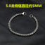 Hip-hop Stainless Steel Titanium Plated Bracelet for Men and Women