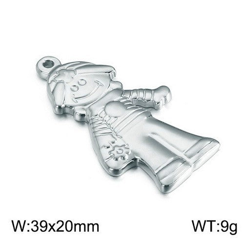 Hip-Hop Punk Stainless Steel Cartoon Character Pendant Jewelry Accessories