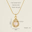 Glam Shiny Heart Shape Zircon Inlay 18K Gold Plated Stainless Steel Layered Pendant Necklace