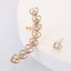 Elegant Heart Shaped Zircon Inlay Women's Ear Clips and Studs