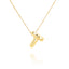 14k Gold Plated Alloy Letter Pendant Necklace