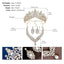 Retro Zircon Inlay Crown Set for Brides and Special Occasions