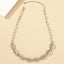 Alloy Geometric Shell Pendant Necklace - Trendy Fashion Statement Choker