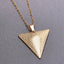 Simple Classic 304 Stainless Steel Triangle Pendant Necklace for Women