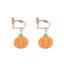 1 Pair Sweet Flower Polymer Clay Autumn Drop Earrings