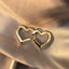 Heart-Shaped Korean Style Earrings - Trendy Fashion Hoop 2023