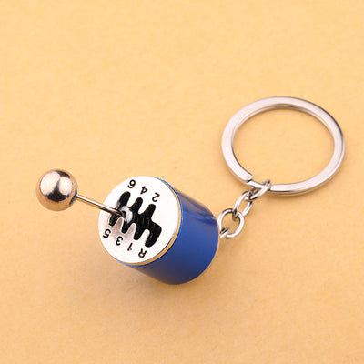 Simple Alloy Unisex Keychain with Creative Car Parts Design