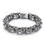 Hip-hop Punk Skull Stainless Steel Men's Bracelet