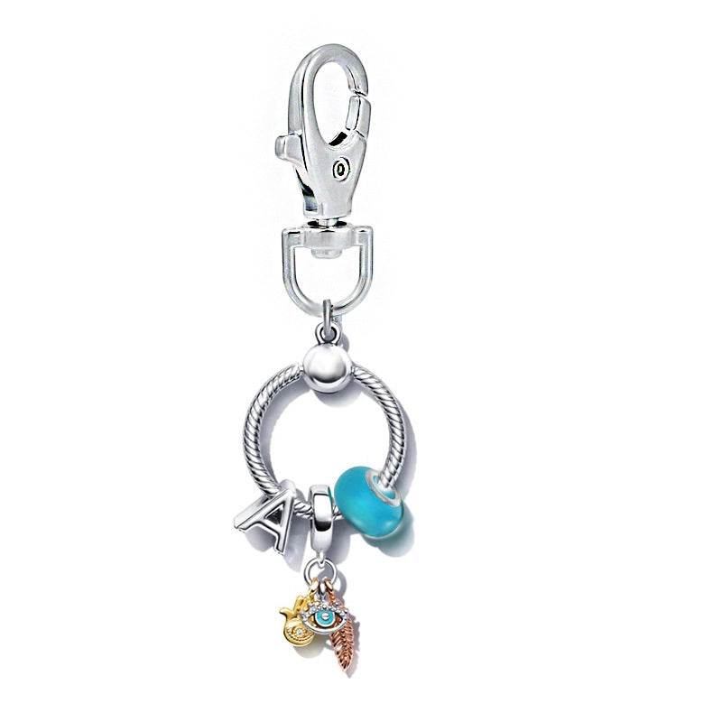 Cute Letter Titanium Steel Unisex Keychain Pendant