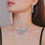 Elegant Crystal Rhinestone Necklace and Earring Set