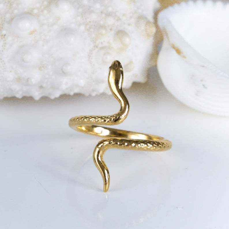 Vintage Serpent Alloy Plated Unisex Ring