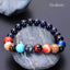 Solar System Natural Stone Beaded Unisex Bracelet