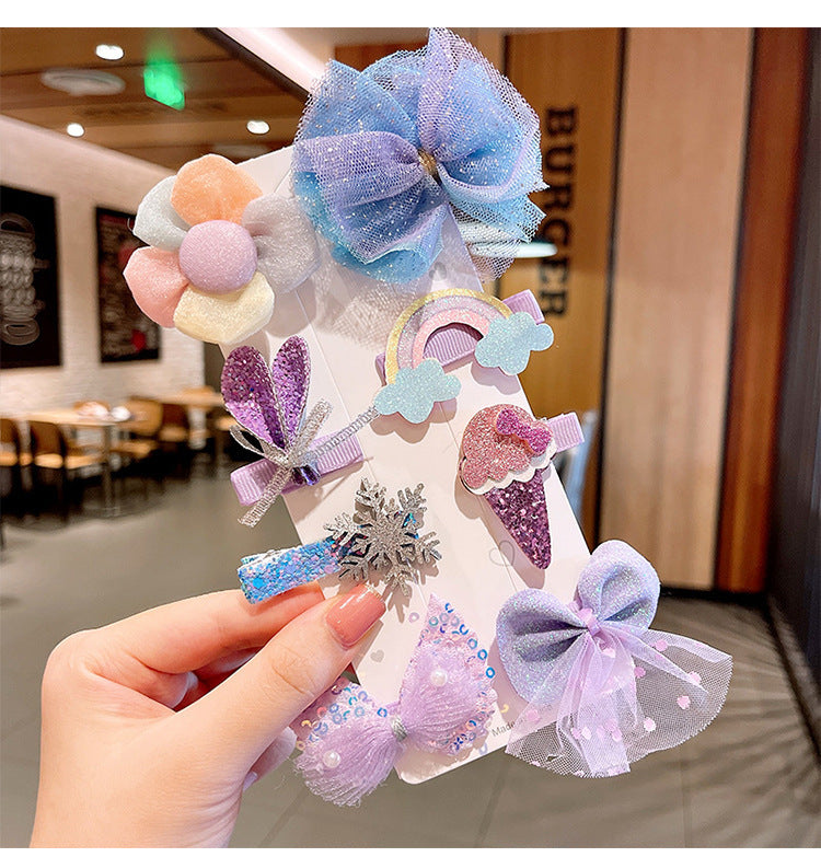 Korean Cartoon Flower Hair Clip for Girls