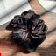 Simple Solid Color Hair Tie and Korean Style Pleated Hair Rope Set