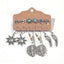 Wholesale Bohemian Hollow Tassel 6-piece Earring Set