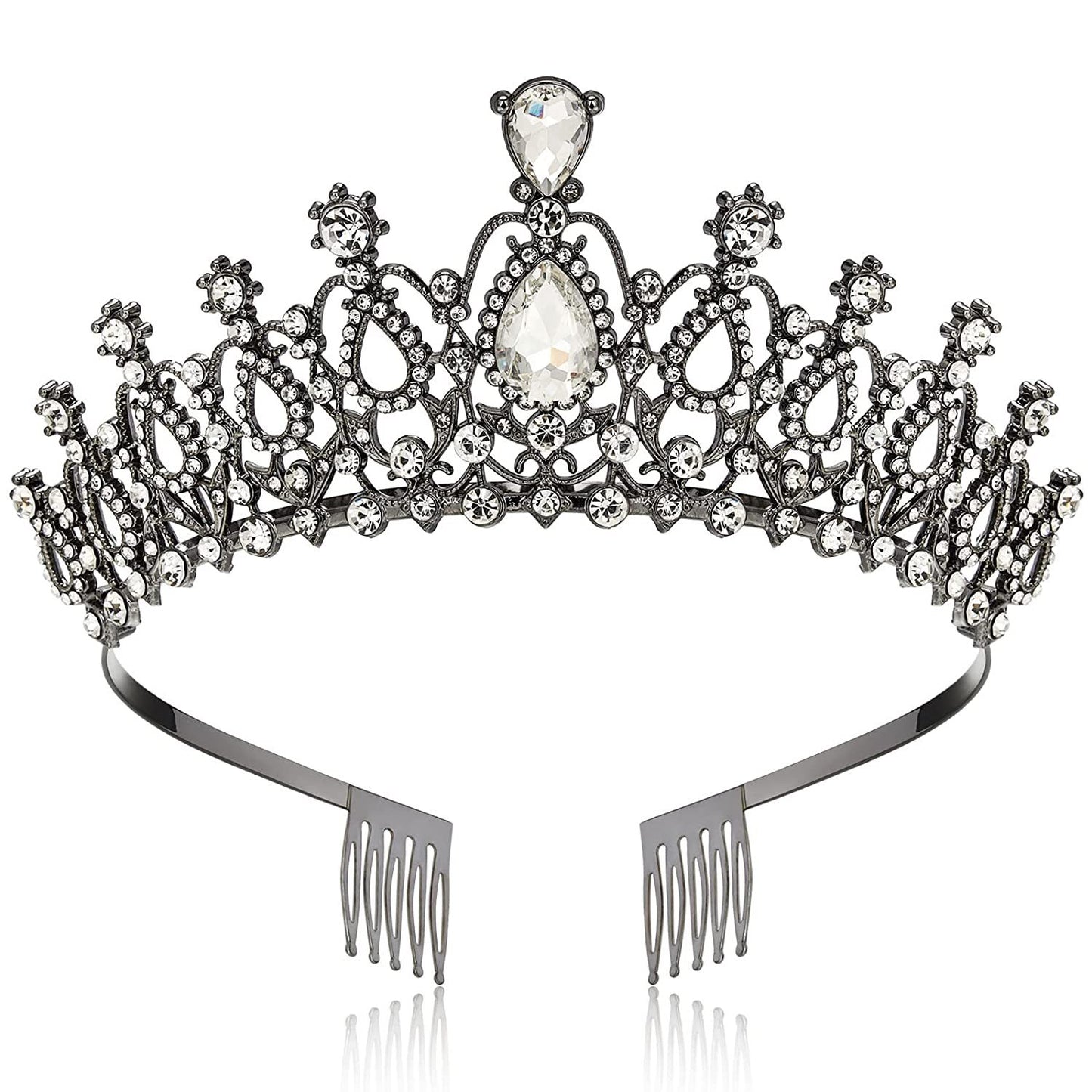 Women's Elegant Rhinestone Bridal Headpiece and Performance Tiara