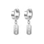 Simple Star Skull Stainless Steel Spike Hoop Earrings