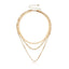 Hip-Hop Geometric Multi-Layer Alloy Choker Necklace for Women