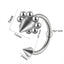 Stainless Steel Plated Horseshoe Lip and Nose Ring Piercing Stud