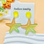 1 Pair Marine Style Simple Style Starfish Arylic Drop Earrings