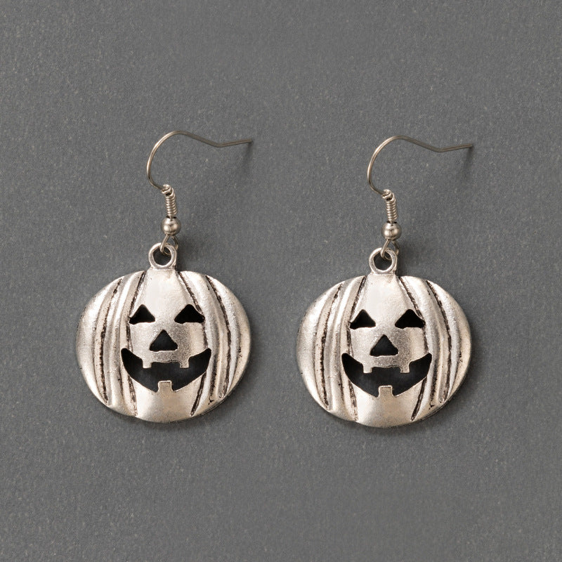 Hip-hop Holiday Halloween Earrings Drip Oil Scary Skull Earrings