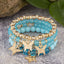 Bohemian Butterfly Crystal Multi-Layer Beaded Women's Bracelet