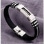 Men's Stainless Steel Silicone Hip Hop Punk Bracelet