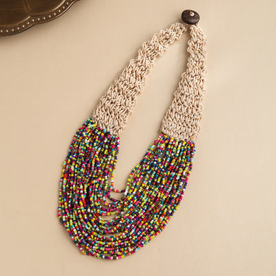 Ethnic Boho Multi-Layer Beaded Women's Necklace