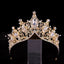 Lady Crown Alloy Inlay Gemstone Bridal Tiara Crystal Princess Headpiece