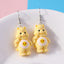 Cartoon Style Fruit Bear Resin Three-dimensional Women'S Drop Earrings