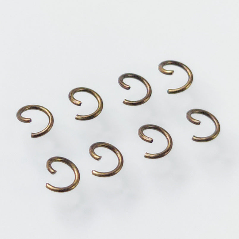 Iron Circle Open Jump Rings for DIY Jewelry Making and Necklace Connectors