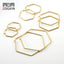 Titanium Steel Hexagon Fashion Earrings