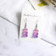 Colorful Bear Multicolor Earrings for Girls - Gradient Macaron Style