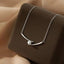 Fashion Minimalist Pearl Chopstick Clavicle Chain Necklace for Women