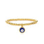 Evil Eye Gold Plated Copper Enamel Bracelet for Women