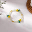 Simple Style Crystal Fruit Beaded Women's Ring and Bracelet Set