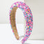 Women's Fashion Smiley Face Sequin Beaded Headband - Colorful Alloy Inlay Party Accessory