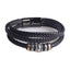 Retro Alloy Men's Multi-Layer Leather Bracelet