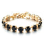 Elegant Geometric Copper Zircon Crystal Bracelet