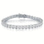 18k Gold Plated Zircon Tennis Bracelet with Rhodium Finish