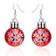 Fashion Snowflake Resin Plating Women'S Drop Earrings 1 Pair