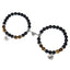 Classic Round Crystal Natural Stone Matching Bracelets Set