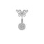 Heart Shape Zircon Inlay 316 Stainless Steel Belly Ring